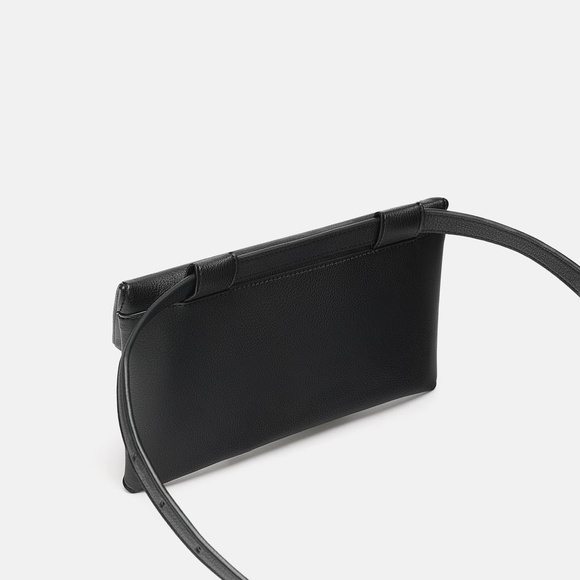 [LAST]NWT Zara Black Studded Belt Bag Fanny Pack - Picture 3 of 5